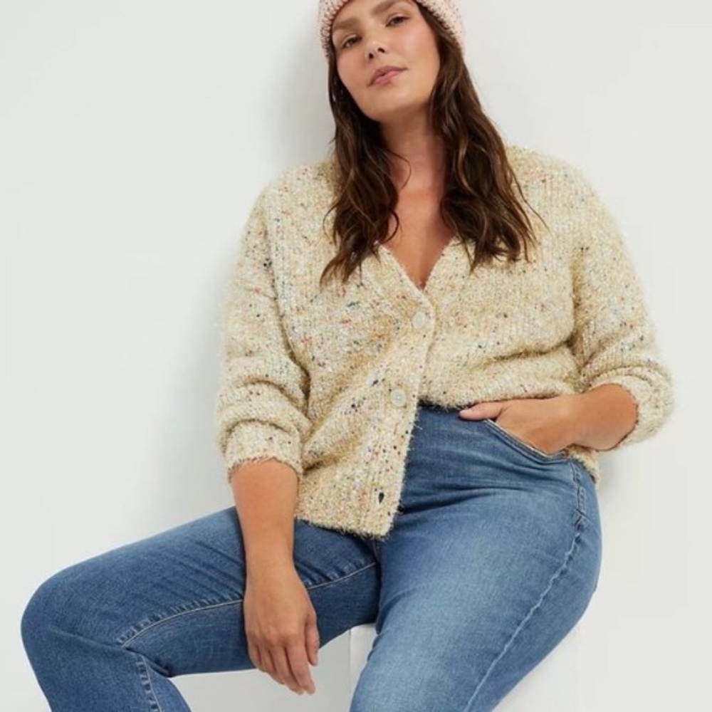 Anthropologie Maeve Nolie Shimmer Cardigan